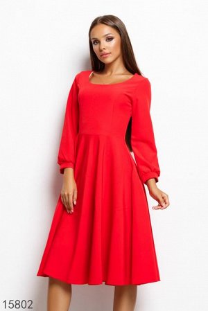Женское платье 15802 красный