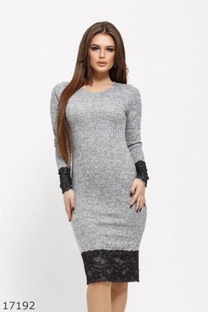 Женское платье 17192 серый