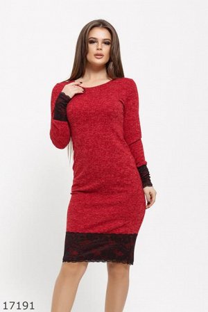 Женское платье 17191 красный