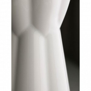 Ваза настольная «Кубок», h=24 см, цвет белый, керамика, 1 сорт, Иран