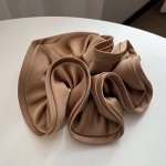 Объемная резинка для волос, коричневый