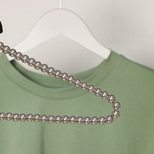 Плечики - вешалки для одежды LaDо́m «Серебряный Жемчуг», 40x21 см, цвет серый