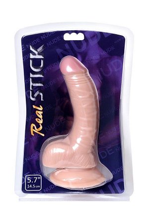 Реалистичный фаллоимитатор RealStick Nude, PVC, телесный, 18 см
