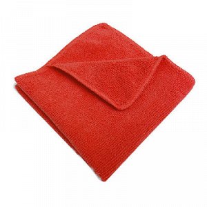 Салфетка микрофибра 220 г/м 30*30 красная, шт