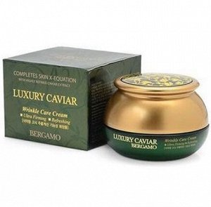 Bergamo Омолаживающий крем с экстрактом черной икры Luxury Caviar Wrinkle, 50мл