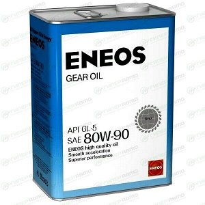 Масло трансмиссионное Eneos Gear Oil 80w90, минеральное, API GL-5, для МКПП, дифференциалов, раздаточных коробок и мостов, 4л, арт. oil1376/8809478942698