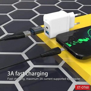 Переходник высокоскоростной адаптер Earldom c USB (3.0) на Type-C