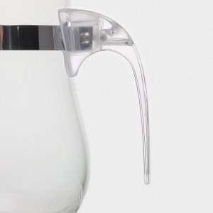 Чайник стеклянный заварочный Magistro «Шейди», 350 мл, с металлическим ситом, пластиковая колба