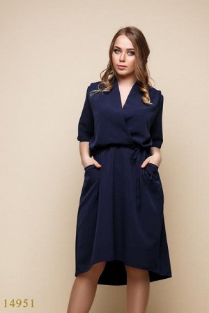 Женское платье 14951 темный синий