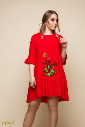 Женское платье 14947 красный