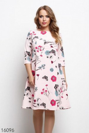 Женское платье 16096 розовый