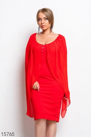 Женское платье 15765 красный