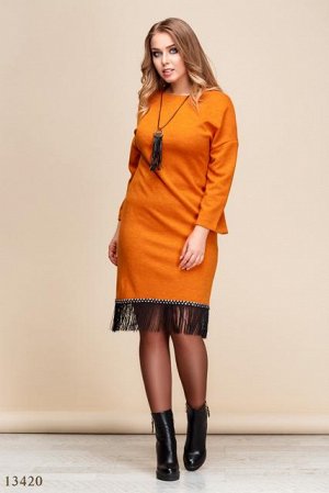 Женское платье Лама оранжевый