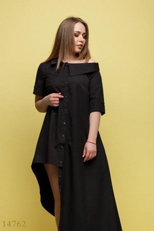 Женское платье большого размера Талиша черный