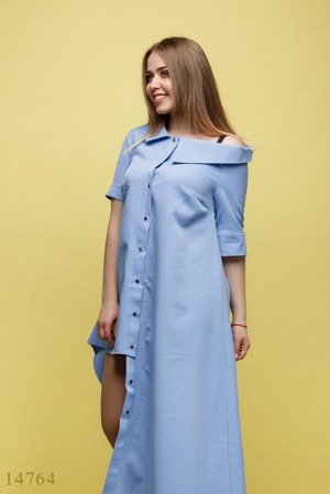 Женское платье большого размера Талиша голубой