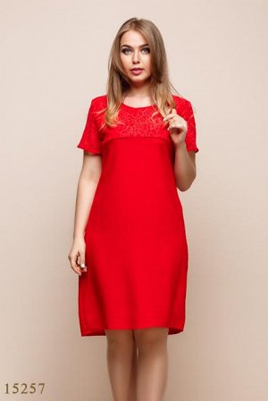 Женское платье 15257 красный