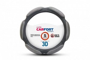 Оплетка 3D, 6 подушек, серая, Carfort, S