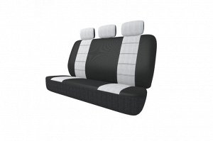 Чехлы для авто комплект для заднего дивана, серый, 5 предметов, Carfort NeoClassic
