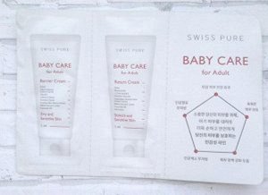 Два гипоаллергенных крема Swiss Pure Baby Care For Adult Cream