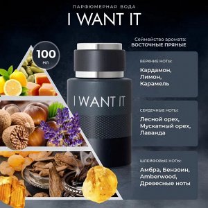 DILIS Парфюмерная вода мужская "I want it", 100 мл