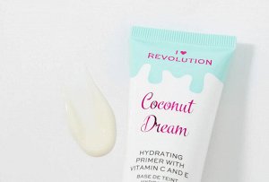 Революшн Праймер для лица, увлажняющий I Heart makeup Revolution Coconut Dream Hydrating Primer With Vitamin C And E