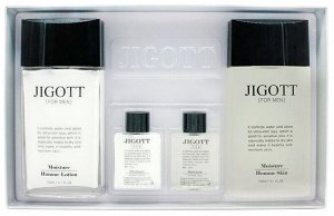 Набор МУЖСКОЙ Jigott увлажняющие средства для лица Moisture Skin Care 2 Set (тонер, лосьон)