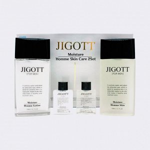 Набор МУЖСКОЙ Jigott увлажняющие средства для лица Moisture Skin Care 2 Set (тонер, лосьон)