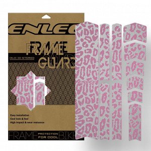 Защитные наклейки для велосипеда ENLEE Frame Guard 6161313 (Розовый леопард)