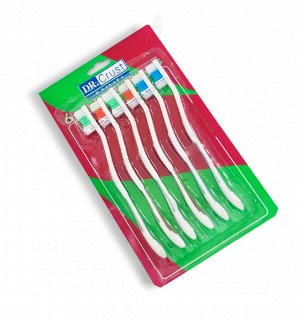 Набор цветных зубных щеток "Dr. Crust" 6 шт