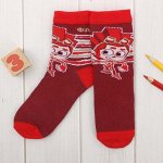 Носки детские ФИКСИКИ &quot;Файер&quot; крас.,16-18 см,4-6 лет,80% хл,17% пэ,3% эл.