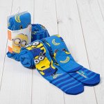 Колготки детские &quot;Миньоны&quot; бананы син., Гадкий Я,104-110см (4-5г.), 80%хл,17%па,3%эл
