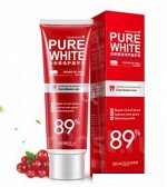 Отбеливающая зубная паста BioAqua Pure White со вкусом клюквы 120гр