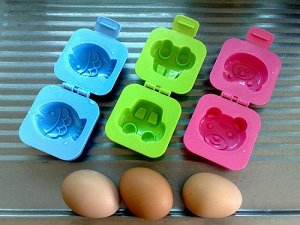 Формочки для яиц или риса "Зайчик+мишка", 2 шт в наборе 904238