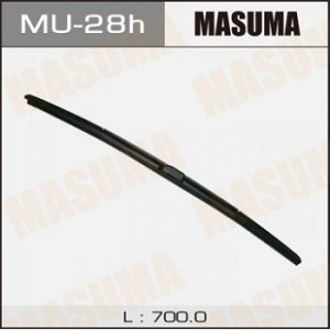 Дворник MASUMA 28'   гибридный, крюк   (700мм)  боковое крепление            (1/10/50)