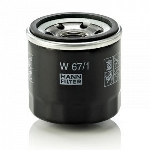 Масляный фильтр C-224/C-808/C-901 MANN-FILTER W67/1