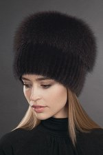 Норковая шапка на трикотажной основе