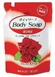 Крем-мыло для тела "Wins Body Soup Rose" с розовым маслом и богатым ароматом (мягкая упаковка)  400 мл/20