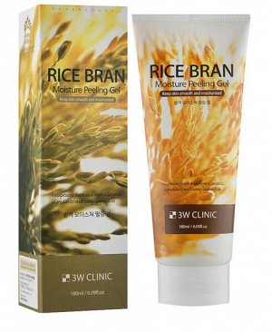 Пилинг для лица с рисом 3W Clinic Rice Bran Moisture Peeling Gel