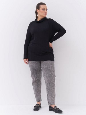 Водолазка из вискозы VD01103BLK00