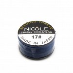 Нить для бисера NICOLE #17 темно-синяя, 50 м. Цена за 1 шт.