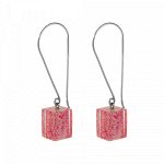 Серьги Dazzle Cubess Розовый