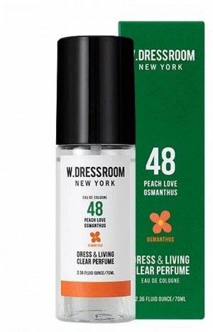 W.Dressroom Спрей для одежды и дома парфюмированный с ароматом персика и лимона Dress  & Living Clear Perfume No.48  70 мл