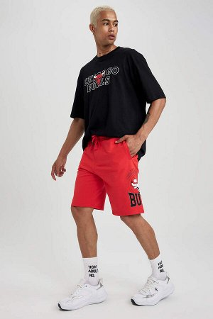DeFactoFit Укороченные шорты стандартного кроя NBA Chicago Bulls