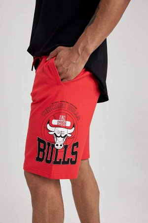 DeFactoFit Укороченные шорты стандартного кроя NBA Chicago Bulls