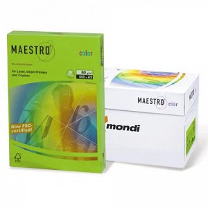 Бумага MAESTRO color А3, 80 г/м, 500 л. интенсив зеленая MA4