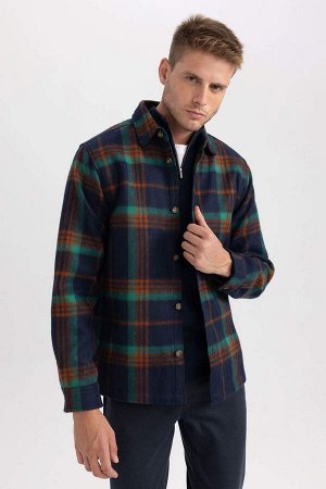 DEFACTO Куртка-рубашка стандартного кроя с воротником-поло