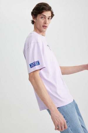 Удобная футболка с круглым вырезом и принтом «Рик и Морти», 100% хлопок, с короткими рукавами