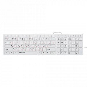 Клавиатура проводная SONNEN KB-M560, USB, мультимедийная, 5