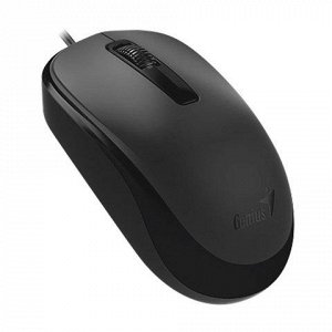 Набор проводной GENIUS SlimStar C130, USB, клавиатура, мышь 2 кнопки +1колесо-кнопка, чёрный, 08104
