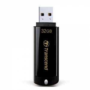 Флэш-диск 32GB TRANSCEND JetFlash 350 USB 2.0, черный, TS32G